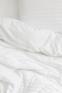 Tufted King/Queen Duvet Cover Set