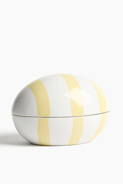 Egg-Shaped Ceramic Jar
