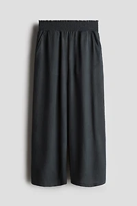 Smocked Crinkled Pants