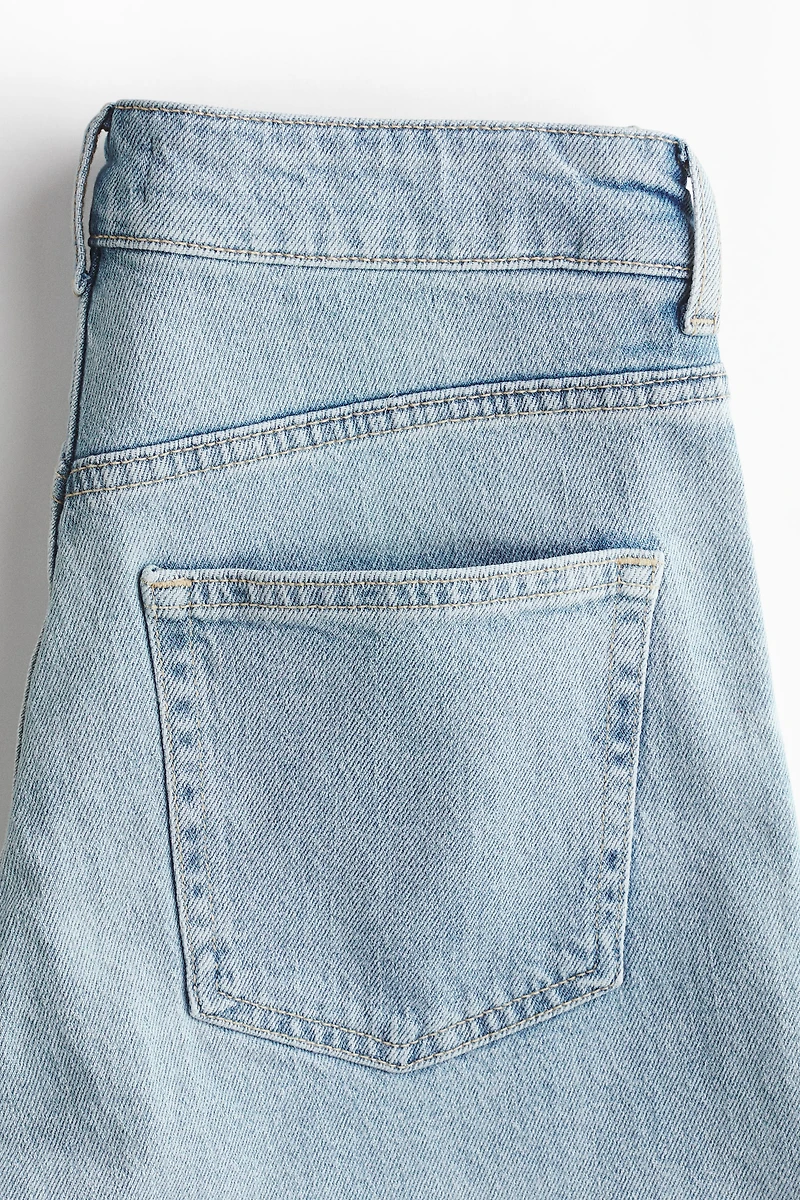 High-Waist Denim Shorts