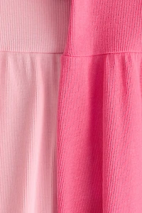 2-Pack Ribbed Cotton Dresses