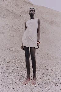 Robe en lin mélangé