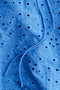 Blouse with Eyelet Embroidery