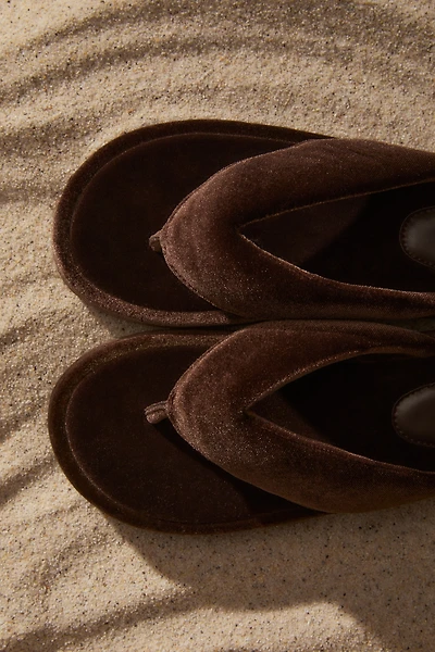 Velour Flip-Flops