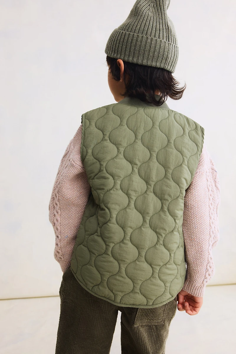 Veste sans manches matelassée