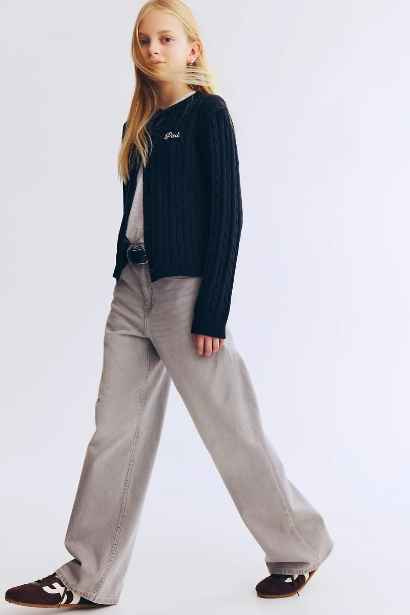 Gilet en tricot torsadé