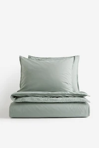 Washed Cotton King/Queen Duvet Cover Set