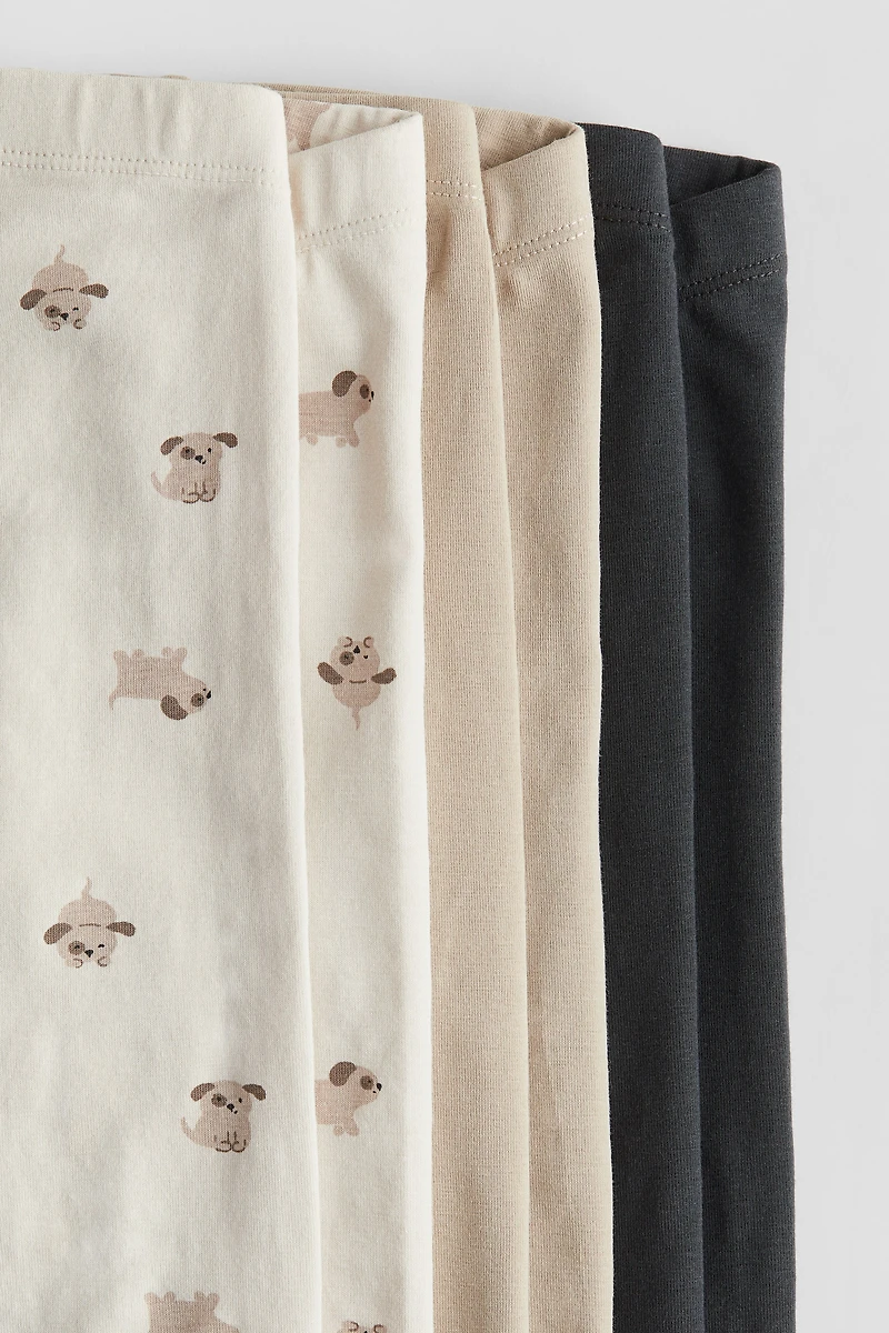 Lot de 3 leggings en coton