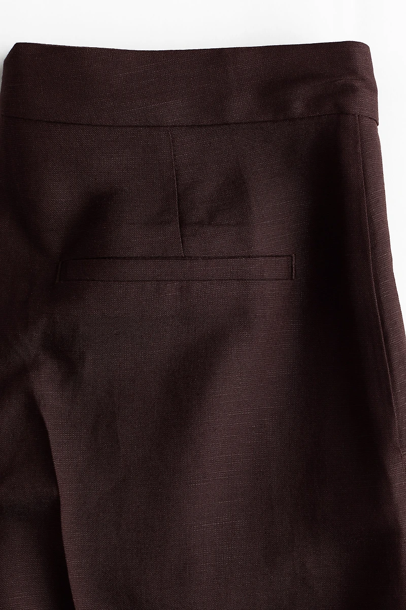 Linen-Blend Bermuda Shorts