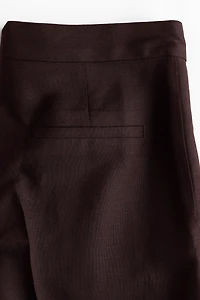 Linen-Blend Bermuda Shorts