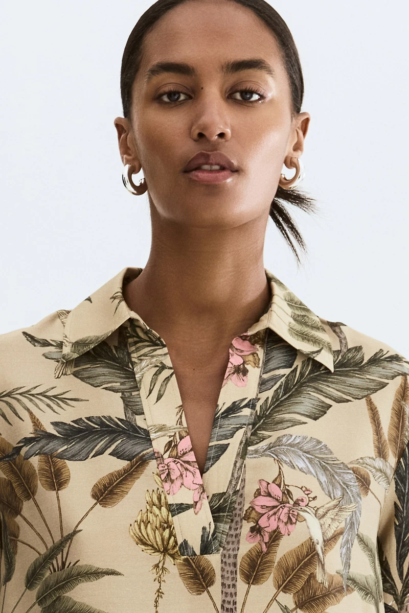 Loose-Fit Tunic Dress