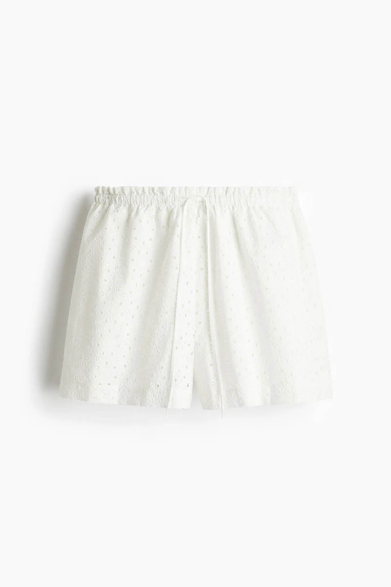 Eyelet-Embroidered Shorts