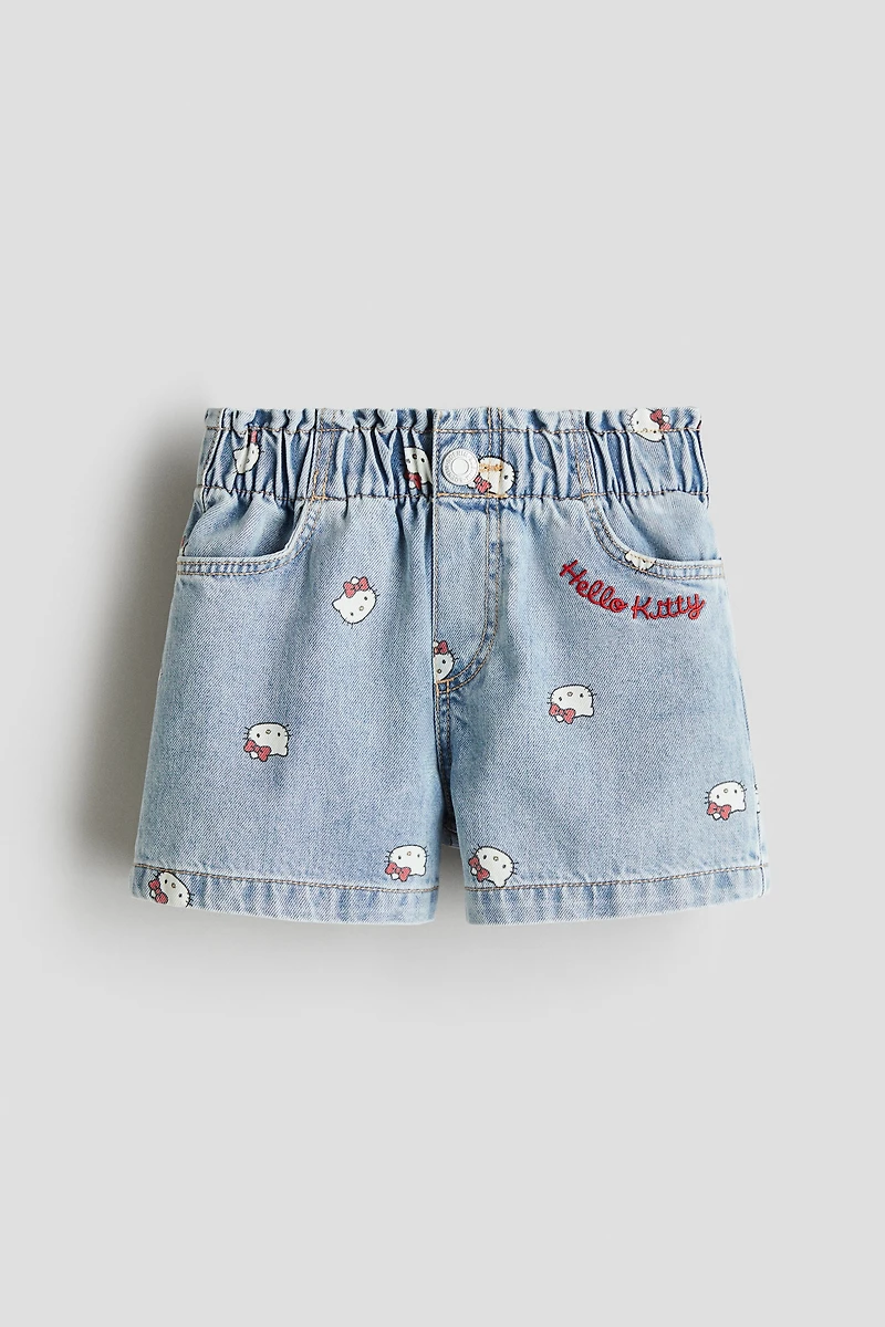 Loose-Fit Denim Shorts