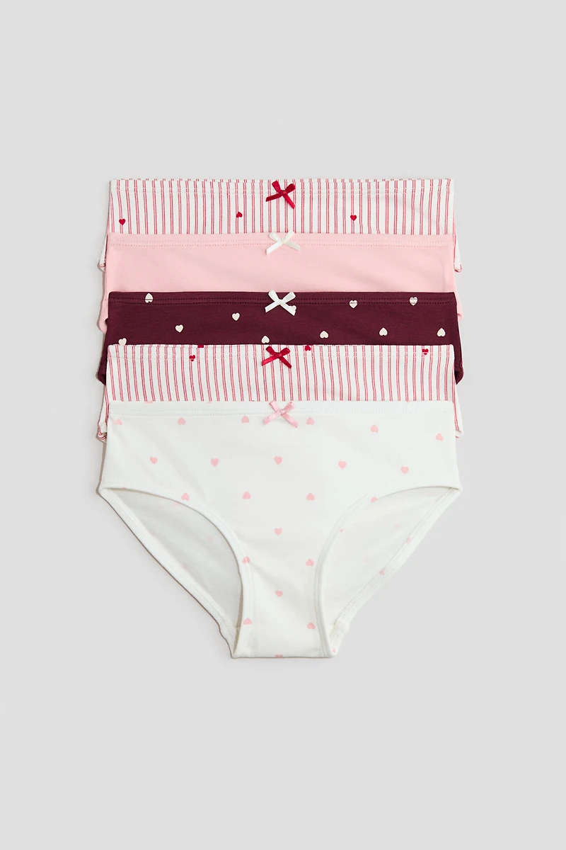 Lot de 5 culottes imprimées en coton