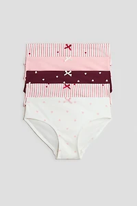 Lot de 5 culottes imprimées en coton