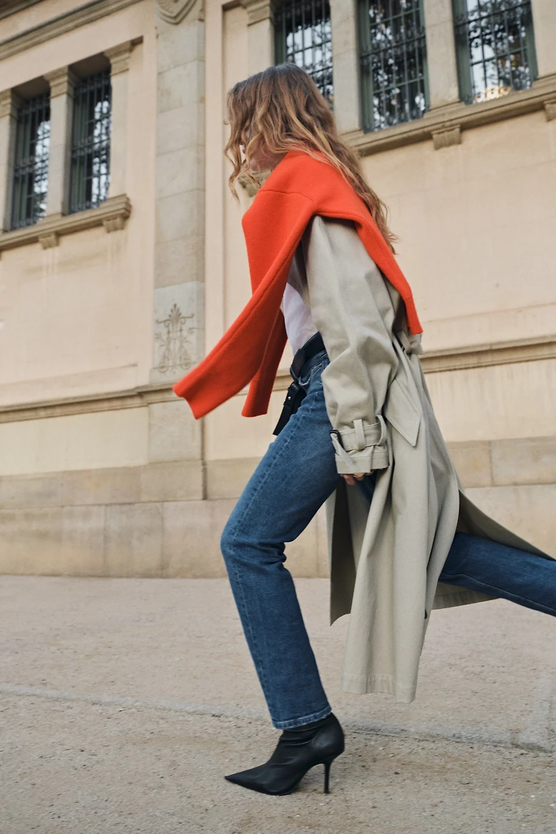 High-Rise Slim Straight Ankle Jeans