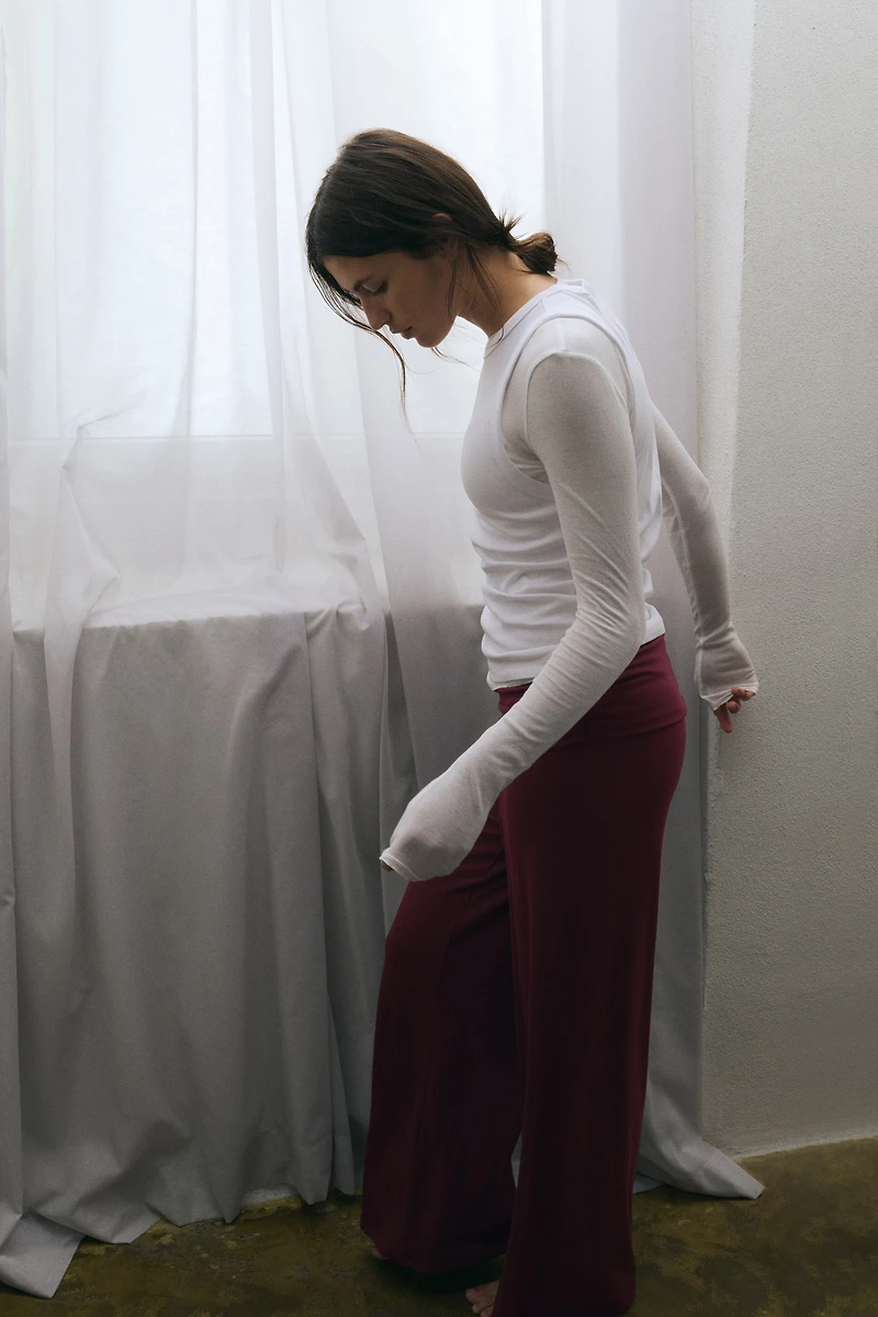 Foldover-Waist Sports Leggings