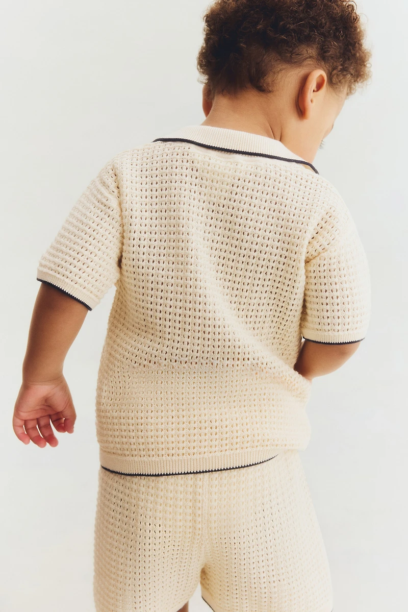 2-Piece Open-Knit Cotton Set