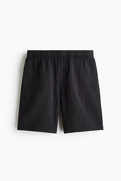 Relaxed-Fit Muslin Shorts