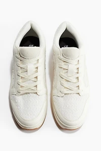 Espadrilles en tissu bouclé