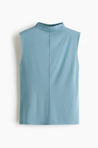 Modal-Blend Mock Turtleneck Top