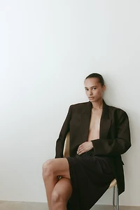 Draped Jersey Skirt