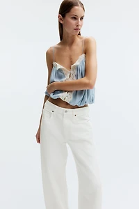Barrel Regular Waist Ankle Jeans