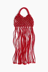Fringed Net Handbag