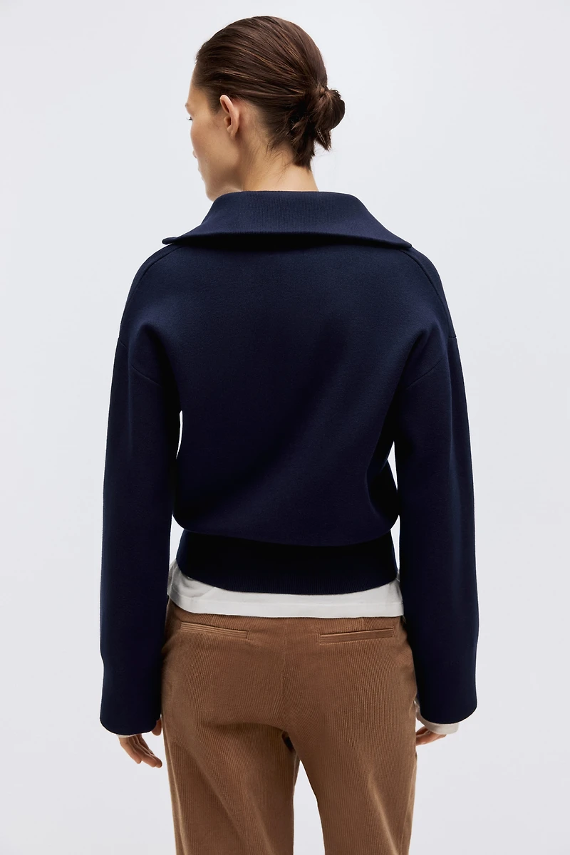 Cardigan with Zipper