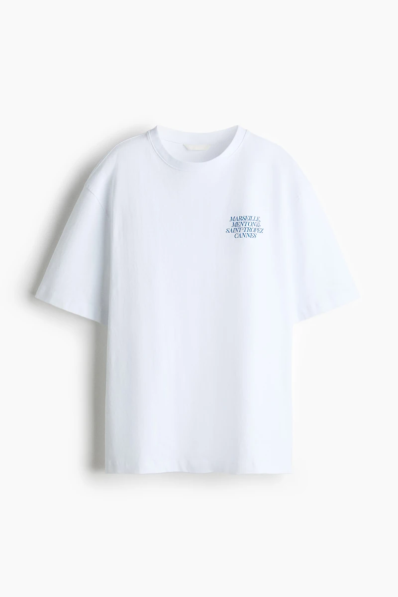 Oversized T-Shirt with Printed Motif