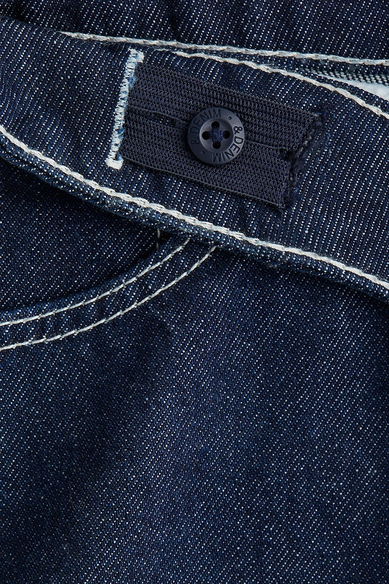 Loose-Fit Denim Shorts