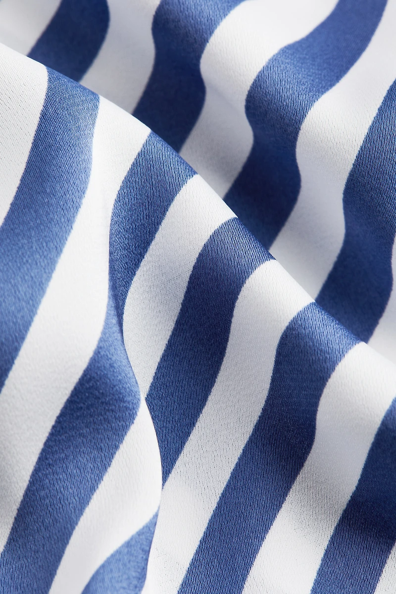 Haut en satin à effet drapé