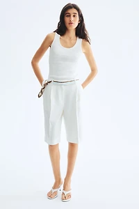 Ribbed Cotton Tank Top