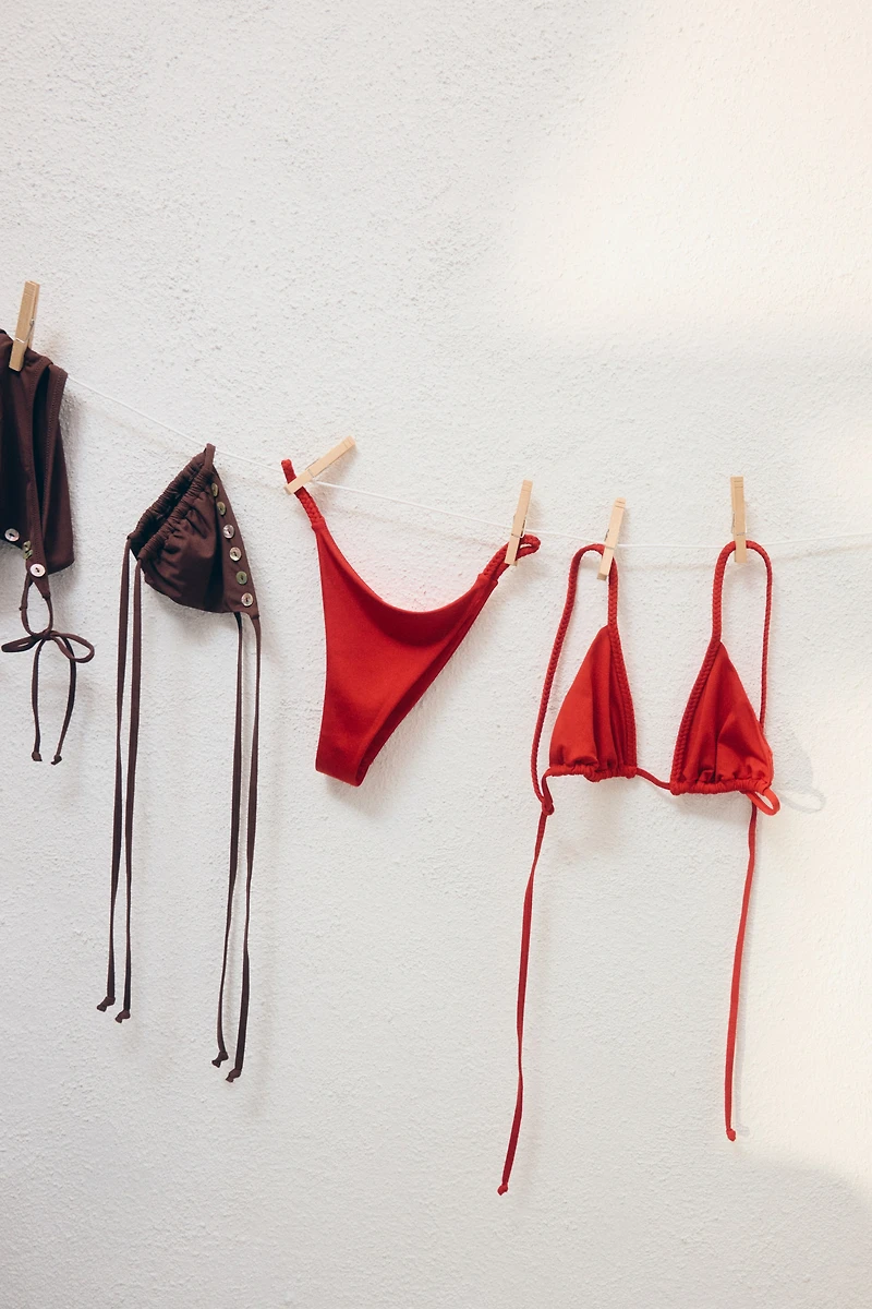 Haut de bikini triangulaire coussiné