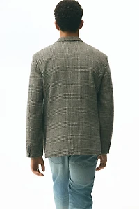 Veste décontractée en laine mélangée