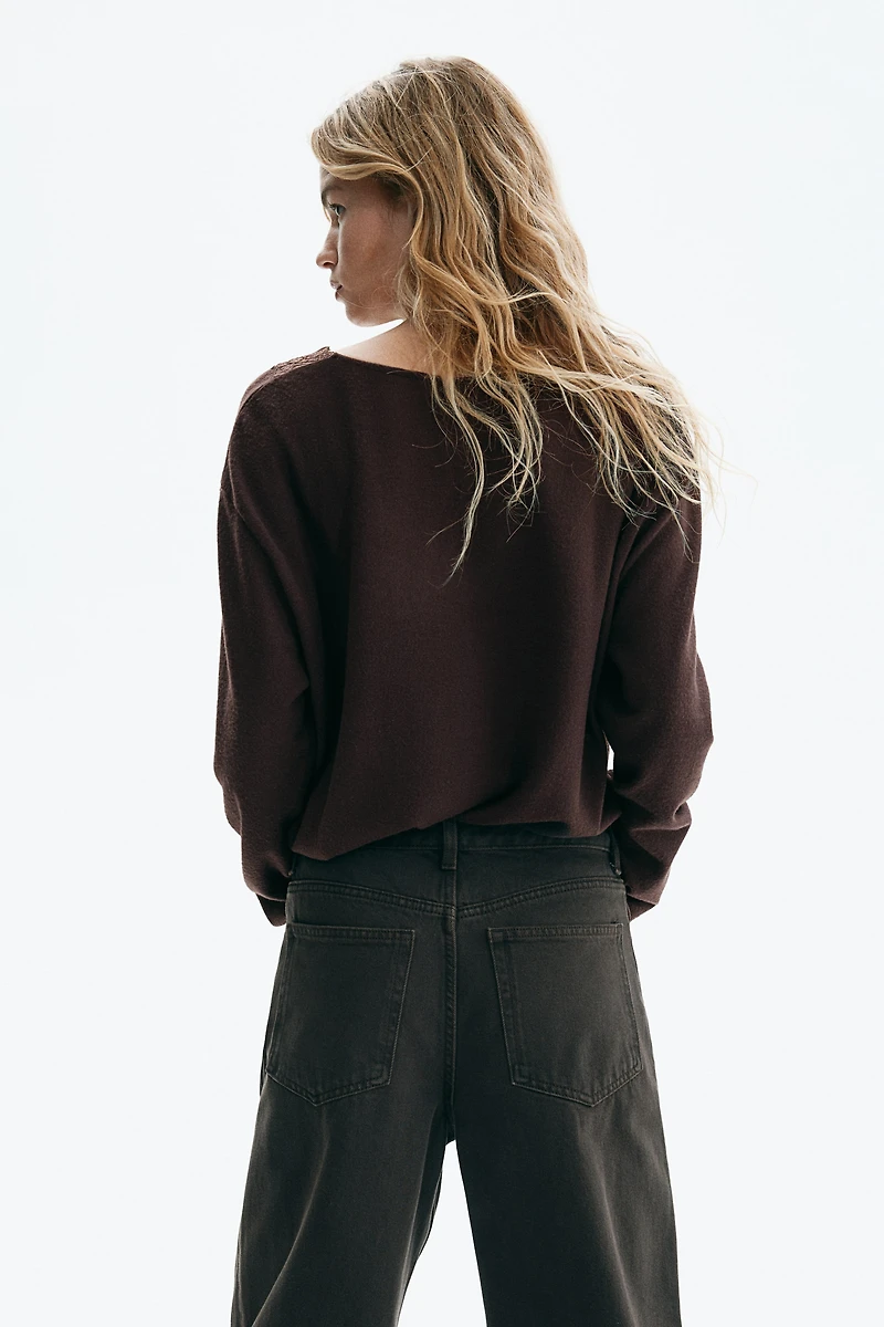 Haut en tricot avec dentelle