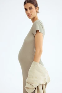 MAMA Ribbed T-Shirt Dress