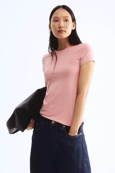 Fitted Microfiber T-shirt
