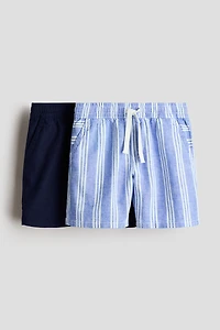 2-Pack Linen-Blend Shorts