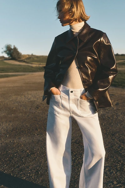 Jean large taille haute