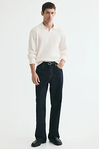Relaxed-Fit Knit Polo Shirt
