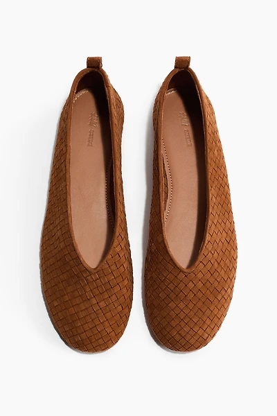 Braided Leather Flats