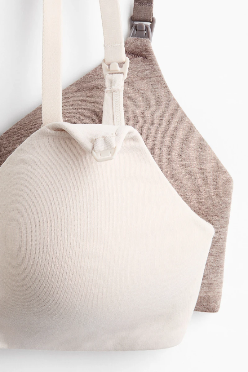 MAMA 2-pack Padded Cotton Nursing Bras