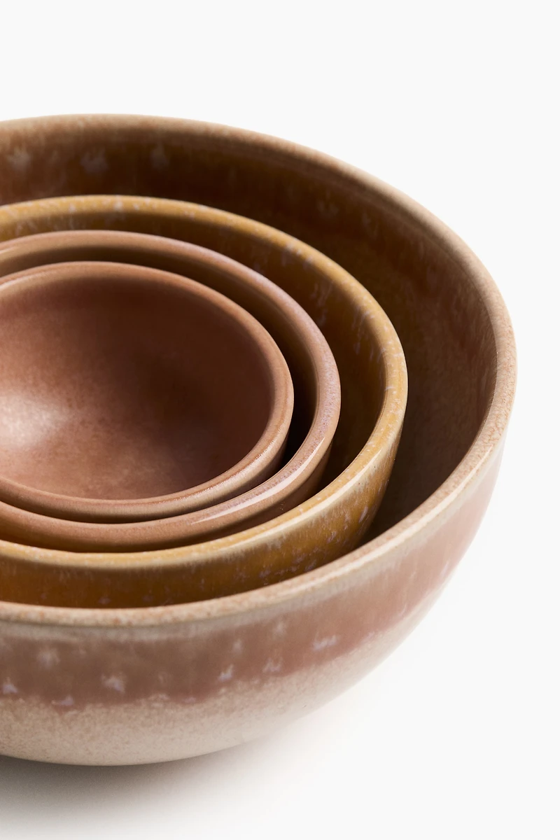 4-Piece Stoneware Bowl Set