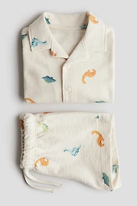 Ensemble 2 pièces en éponge avec chemise et short