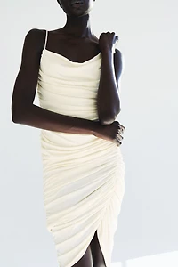 Draped Strappy Dress