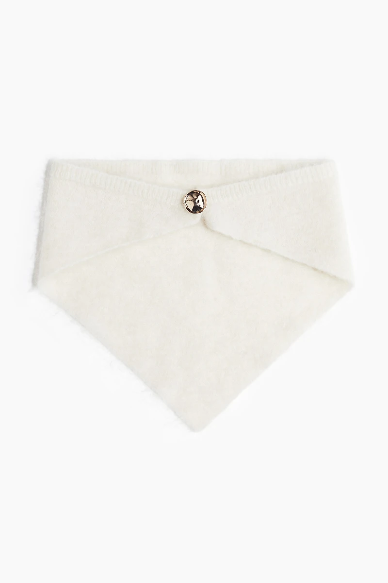 Mohair-Blend Triangle Scarf