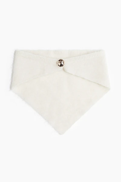 Mohair-Blend Triangle Scarf