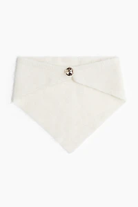 Mohair-Blend Triangle Scarf