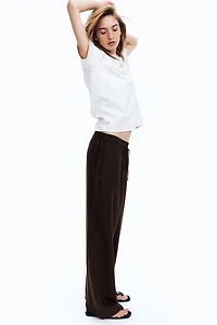 Linen-Blend Pants
